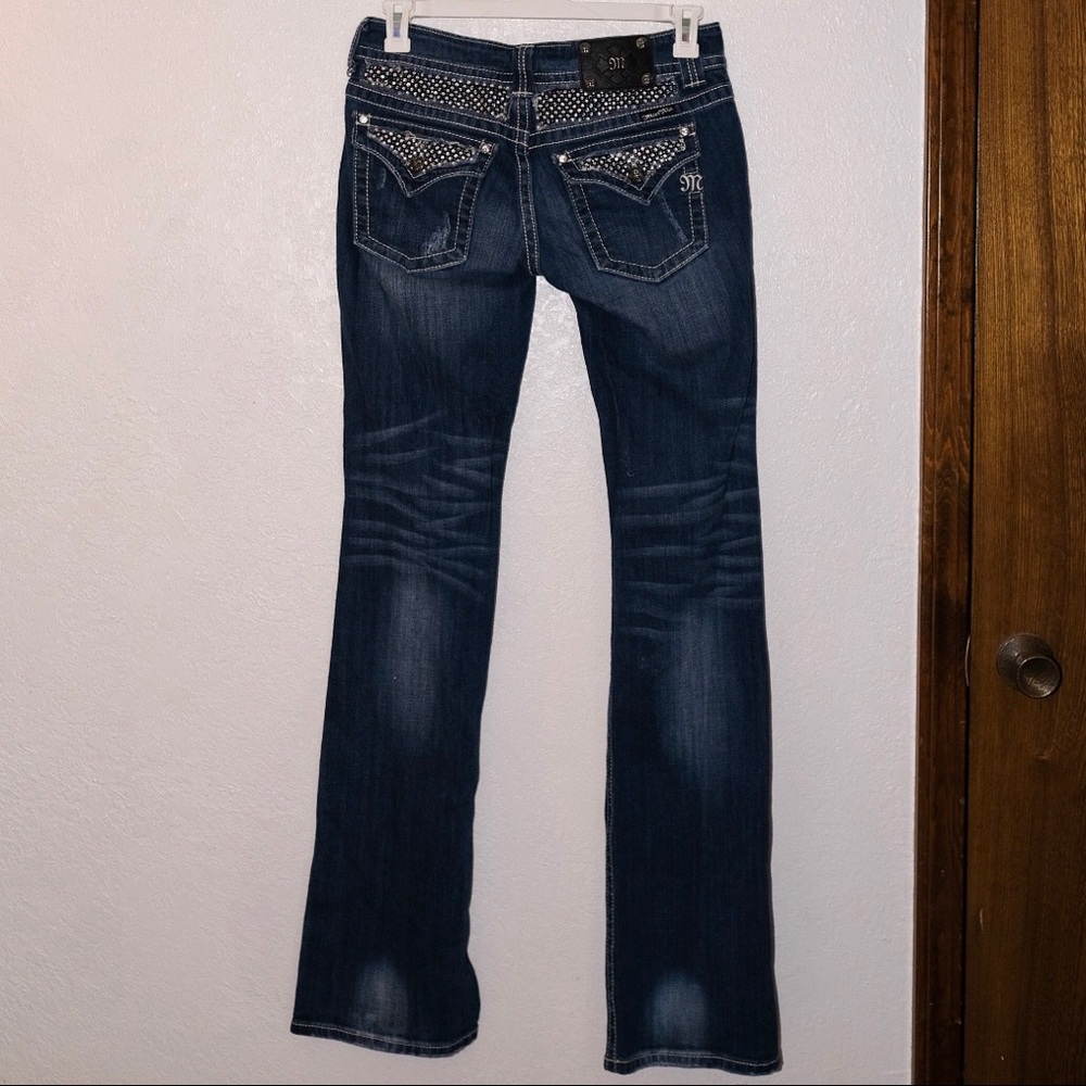 Miss Me Rhinestone Bootcut Jeans